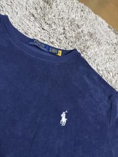 Polo ポロラルフローレンカスタムスリムフィットTシャツ　タオル地　ネイビーのサムネイル