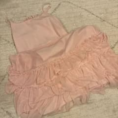 Treat Ürselfフリル キャミワンピース ピンクのサムネイル