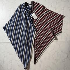 新品未使用】フェラガモ　ニットポンチョ　ガンチーニ金具　22AW　ウールカシミヤ
