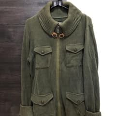 PPFM ニットカーディガン　モスグリーンのサムネイル