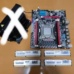 第2と第4世代マザボ計5枚　CPUメモリファン付き　ジャンク ジャンク】x79中華マザー+XEON E5-2640V2+16GBメモリ - メルカリ