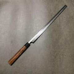 刀匠系 会津鍛冶 重房 蛸引き包丁 本焼き 黒水牛柄 鞘付き - メルカリ