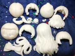 MINTY ファンタジーの森 未塗装ヘアパーツ 4種のサムネイル