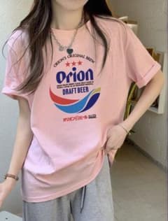 【新品未使用】オリオンビール Tシャツ ピンク XLサイズ（ユニセックス）のサムネイル