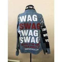 player swag ジャスティンビーバー デニムジャケット - メルカリ