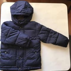 GAP ダウンジャケット キッズ 110cm 紺 ネイビーのサムネイル