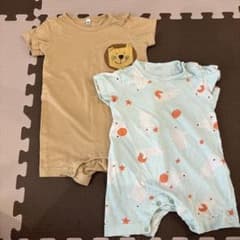 ベビー ロンパース 2枚セット ライオン シロクマ 男の子 女の子 80のサムネイル