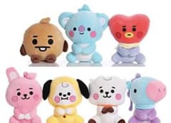 BTS BT21吸盤付きぬいぐるみセットのサムネイル