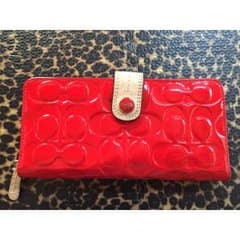 COACH 　赤　長財布のサムネイル