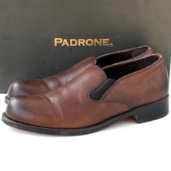 パドローネ サイドゴアシューズ 40 レザースリッポン 日本製 PADRONE