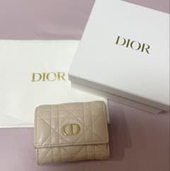 Dior Caro Hibiscus Lジップウォレット三つ折り財布 - メルカリ