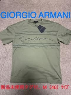 新品未着用】GIORGIO ARMANI 定価85,800円Tシャツ Mサイズ - メルカリ