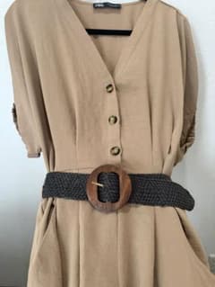 ZARA オールインワン ベージュ Sサイズのサムネイル