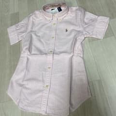 【未使用・タグ付き】RALPH LAUREN 半袖シャツ ピンク 130cmのサムネイル