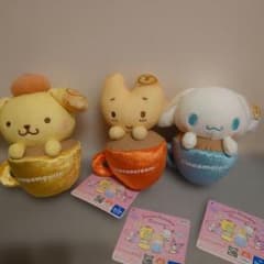 サンリオキャラクターズ　ましゅまるむラテぬいぐるみ　3種セット