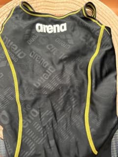 arena Cross Back Swimsuit Black/Yellow