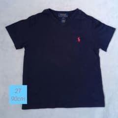 Ralph Lauren 半袖Tシャツ ネイビー Vネック 2Tのサムネイル