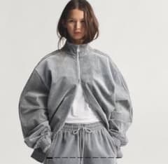 adidas 起毛ツイル・オーバーサイズ・ファイアーバード・トラック