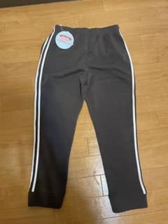 新品　ぽかぽか裏起毛サイド2本ラインジョガーパンツ　L　ブラウン　しまむらのサムネイル