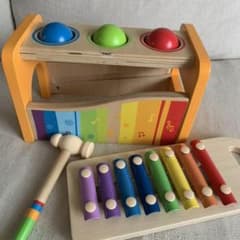 Hape ハペ　Pound and Tap Bench 木製　おもちゃのサムネイル