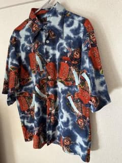 ENRO FASHION KNIT 半袖シャツ 総柄 ビンテージのサムネイル