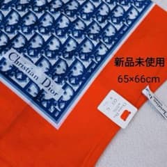 新品 クリスチャンディオール Dior トロッター柄 ハンカチ スカーフ