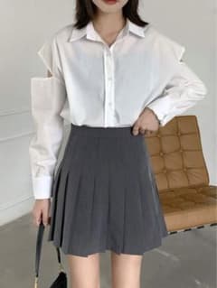 Honeyspot ソリッド プリーツ ミニスカートのサムネイル