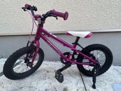 手渡し希望】ヨツバサイクル 14インチ 子供用自転車 ピンク - メルカリ