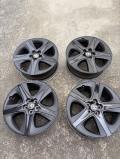 50 プリウス　ツーリングホイール 4本セット　アクセントピース　マットブラックのサムネイル