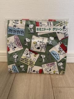スヌーピー ミニトート グリーンのサムネイル