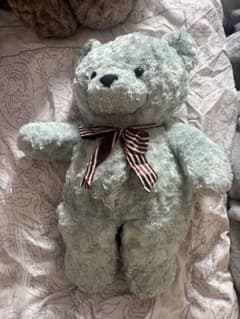 ミントグリーン テディベア ぬいぐるみのサムネイル