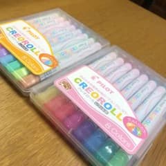 パイロットクレオロール　ラメパステル16本セット　クレヨンのサムネイル