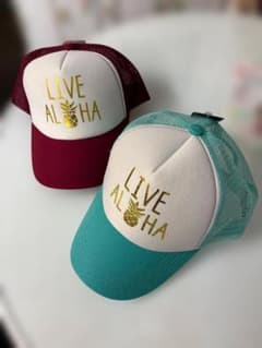 ２セット（2色）新品 ハワイHAWAII メッシュキャップ（アロハロゴ）のサムネイル