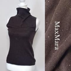 美品✨日本限定品 最高級 MaxMara スタッズ シルクカシミヤ トップス 美品✨日本限定品 最高級 MaxMara スタッズ シルクカシミヤ トップス