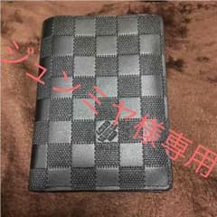 【ジュンミヤ様専用】ルイヴィトン 2つ折り財布 札入れ ダミエ・アンフィニ(黒)のサムネイル