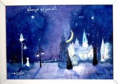 絵画☆青の誘い☆原画 風景画 インテリア - メルカリ