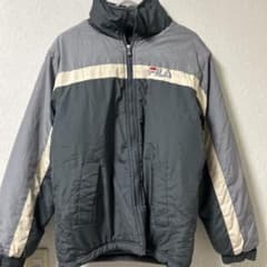 FILA グレー アイボリー メンズ厚手ジャケットMサイズ - メルカリ