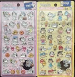 スヌーピー ボンボンドロップシール PEANUTS ピンク 黄2種セットのサムネイル