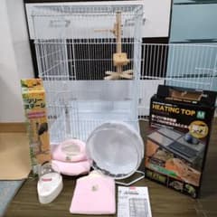 ⭐最安値⭐ フクロモモンガ ゲージ 飼育セット ヒーター ホイール モモンガのサムネイル
