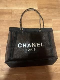 CHANEL ブラック トートバッグ メッシュのサムネイル