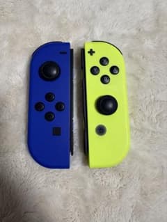 【美品】Switch Joy-Con (L) ブルー / (R) ネオンイエローのサムネイル