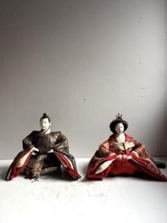 898 骨董 アンティーク 古い雛人形 大振り 雛祭り お雛様 桃の節句