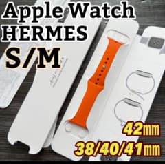 3113 Apple Watch エルメス　オレンジラバー　スポーツバンド