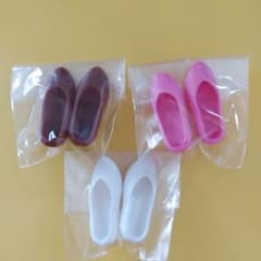 リカちゃんキャッスル製ドール用シューズ 3足セットのサムネイル