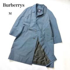 バーバリー ステンカラーコート 玉虫 ギャバジン ブルー M 白タグ⁠