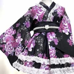 Ｍ①浴衣ドレス　地雷系　量産型　姫ギャル　ロリータ 728①浴衣ドレス 地雷系 量産型 姫ギャル ロリータ 大人 - メルカリ