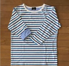 THE  SHOP  TK    メンズ  ボーダーシャツ七分袖のサムネイル