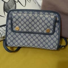 CELINE マカダム 2wayバッグ ネイビーのサムネイル