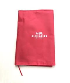 コーチ　coach ブックカバー　文庫本サイズ　赤　レッドのサムネイル