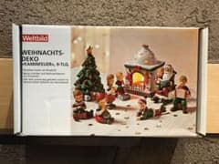 ドイツ  クリスマスの夜  陶器製ローソク飾りのサムネイル